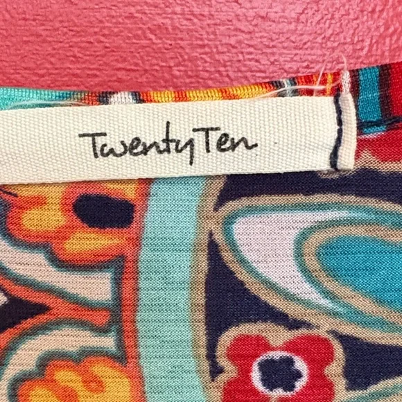 Twenty Ten Multicolor Bohemian Patterned Dress‎ Size Large - Picture 2 of 4